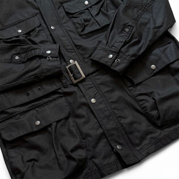 Harley-Davidson #1 Riding Jacket Mens XL Black Cotton Belted Motorcycle - Picture 11 of 12